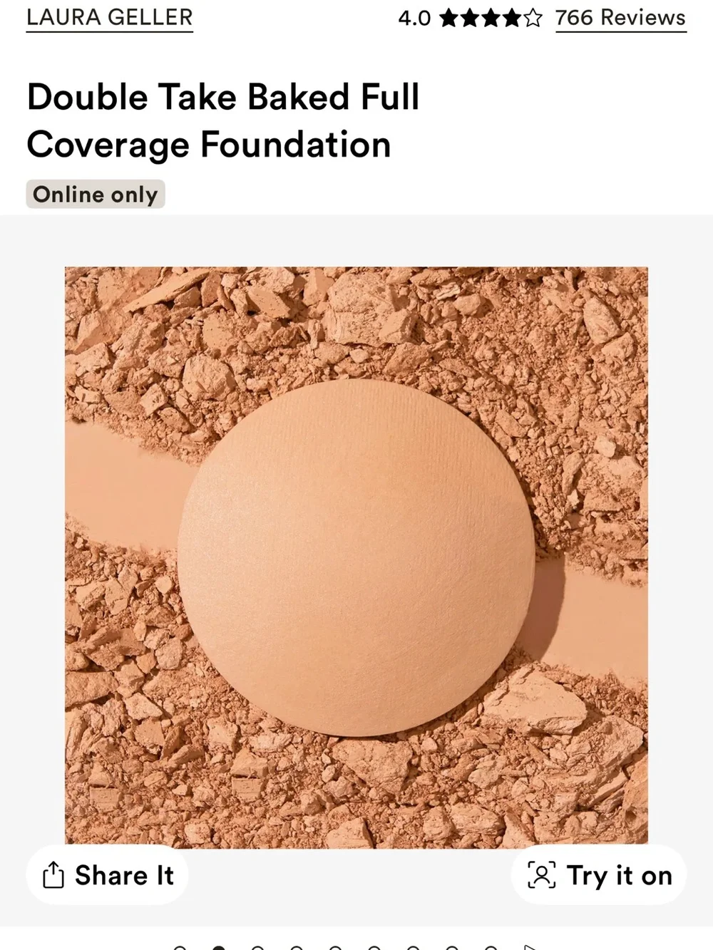 Laura Geller Doubke Take Baked foundation in Medium NEW